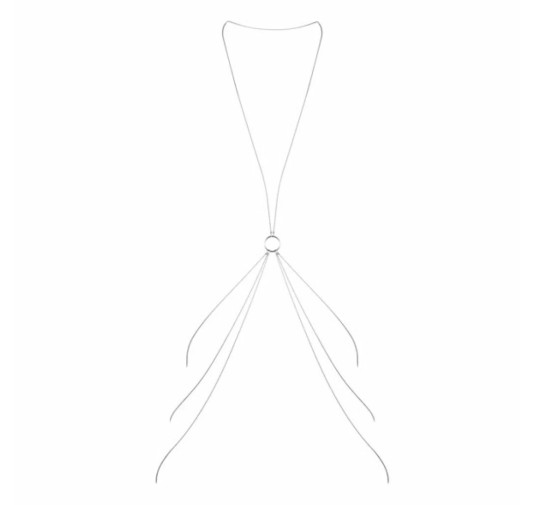 Łańcuszki na ciało ósemka - Bijoux Indiscrets Magnifique 8 Body Chain Silver